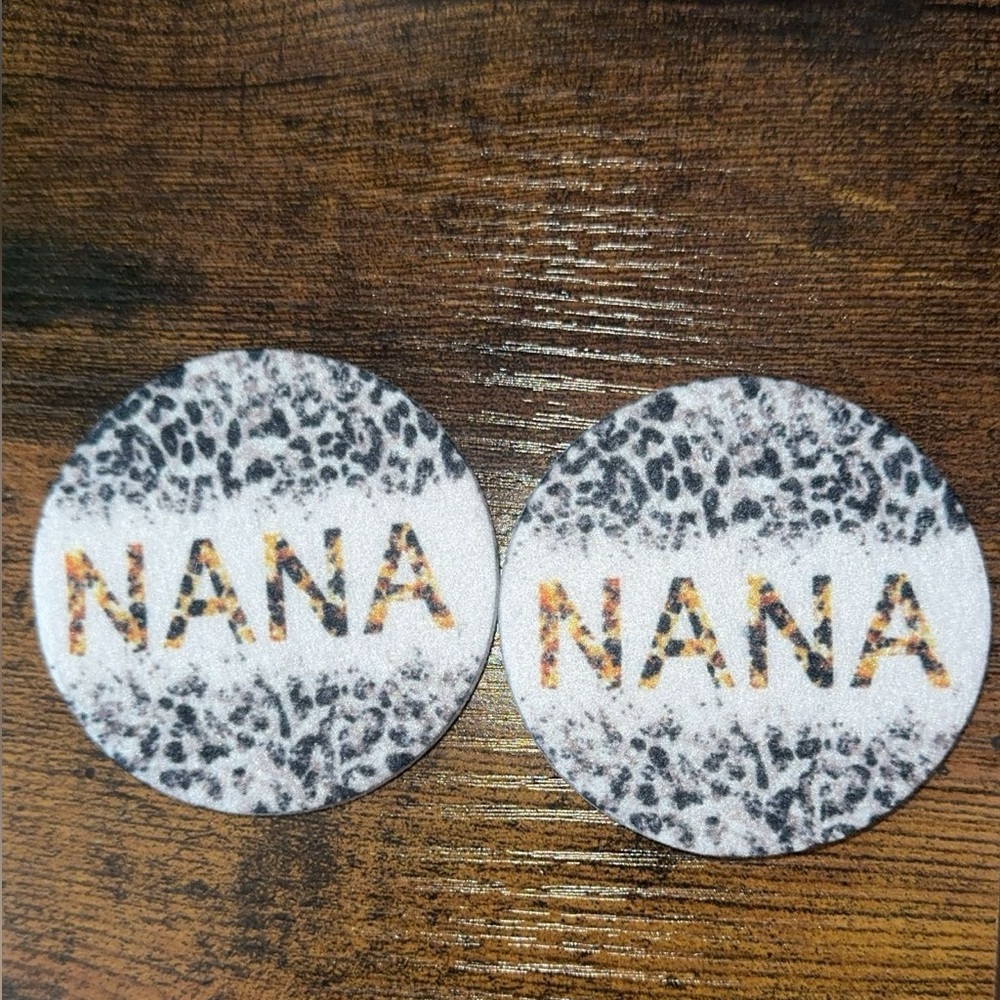 “NANA” Car Coasters
